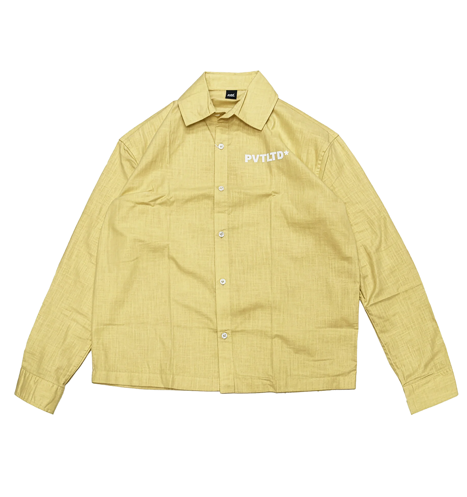 YELLOW LINEN COTTON SHIRT