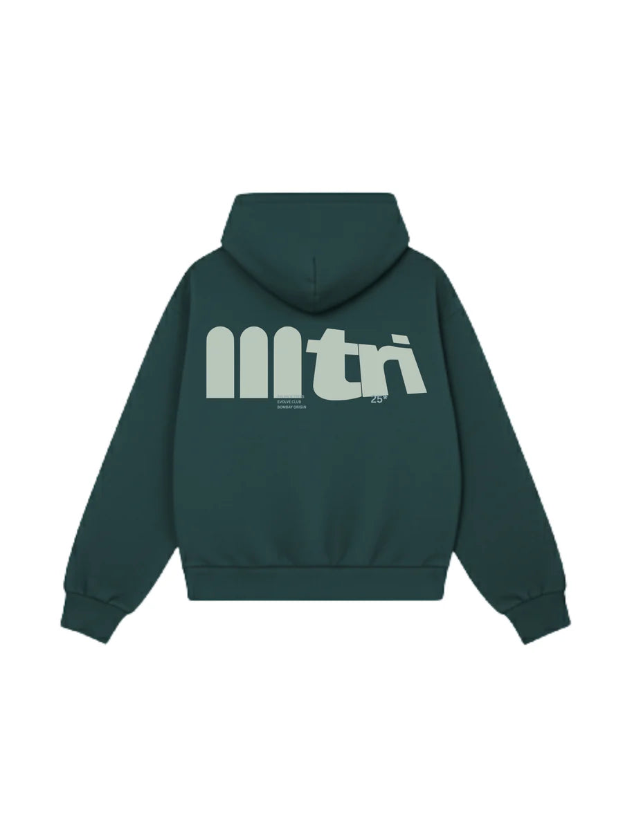 TREES & PALMS HOODIE IN GREEN