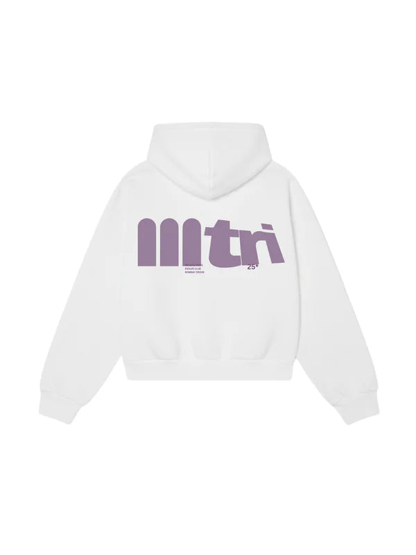 TREES & PALMS HOODIE IN WHITE