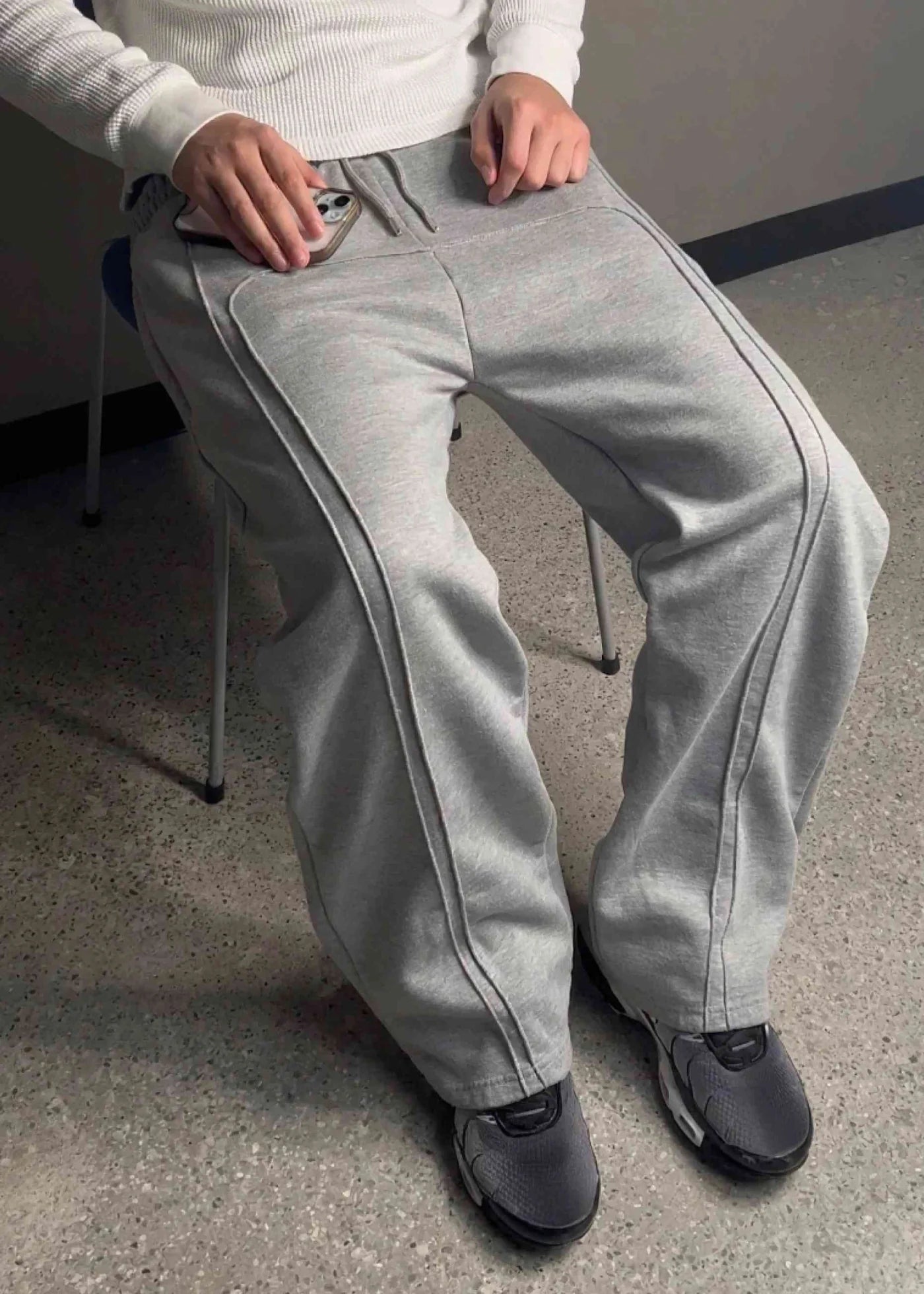 LUXE BOTTOMS - MELANGE GREY