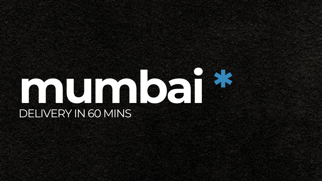 Delivered In 60 minutes Across Mumbai